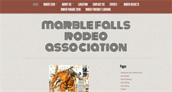 Desktop Screenshot of marblefallsrodeo.org